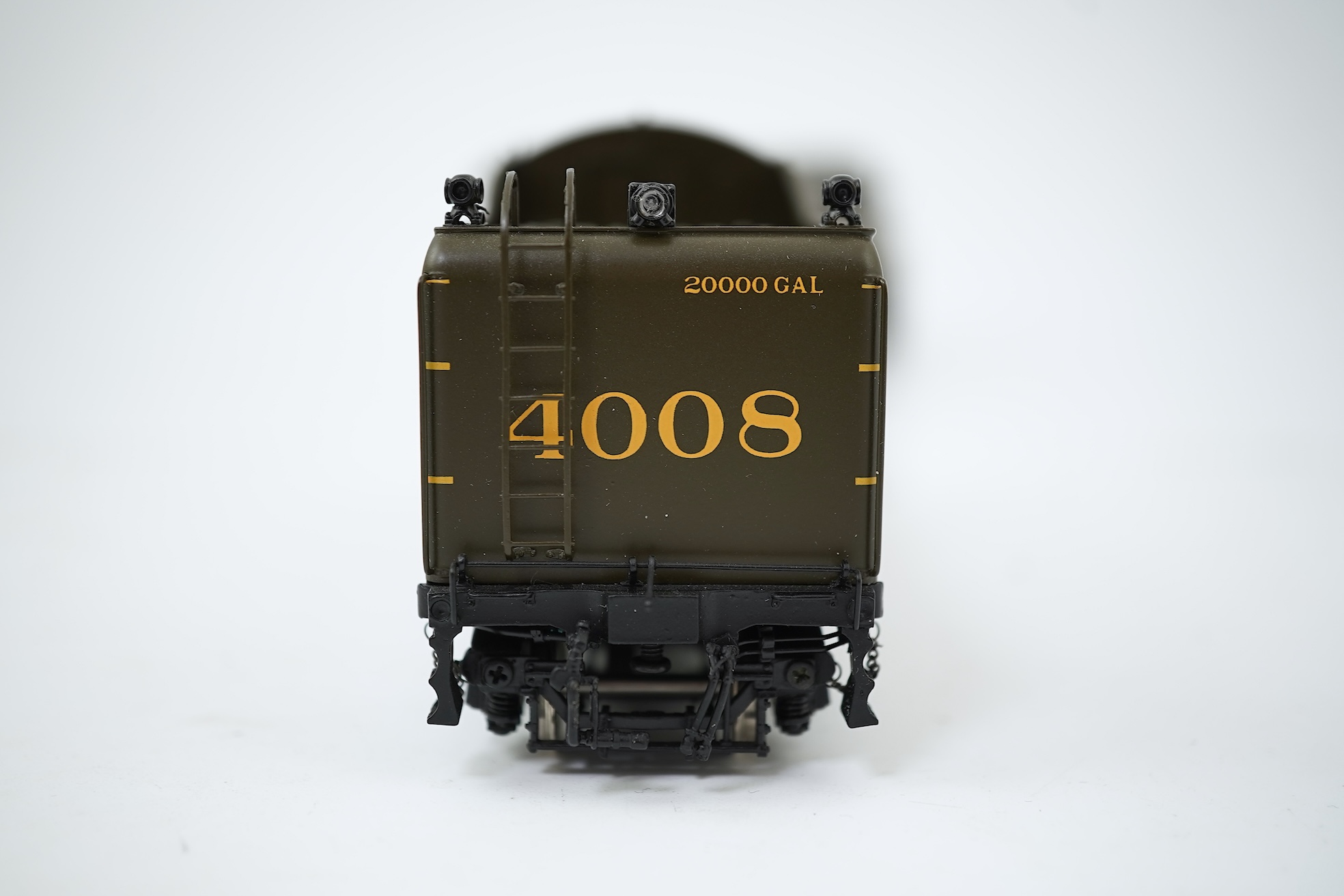 A boxed HO gauge Challenger Imports Ltd. model of Chicago and North Western Class E-4, 4008, streamlined 4-6-4 locomotive with bogie tender, powered for two rail operation.